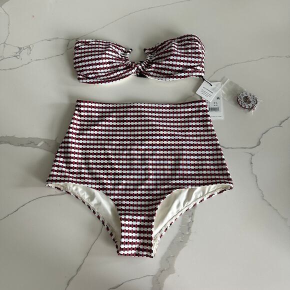 Jets Zarla Geo High Waist Boyleg and  Bandeau set  US 4 New - Picture 3 of 8